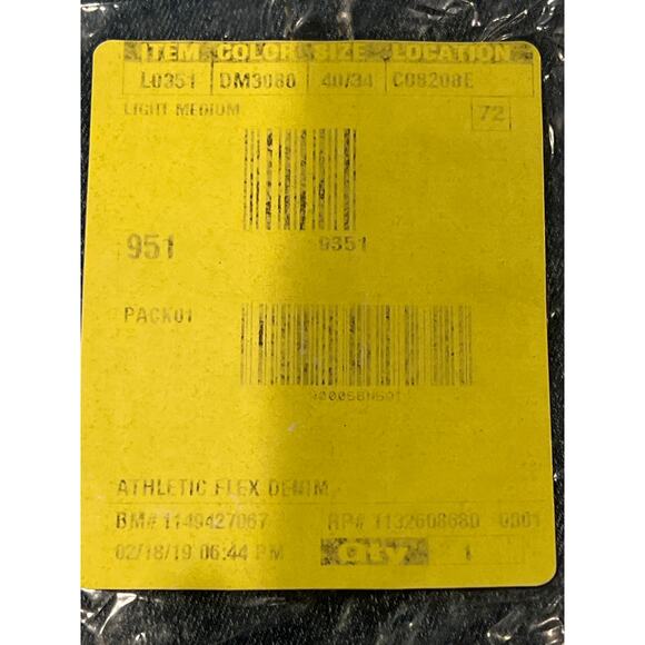 NWT J Crew Mercantile Men’s Denim Straight Leg Athletic Jeans Size 40x34 Blue - Picture 9 of 9